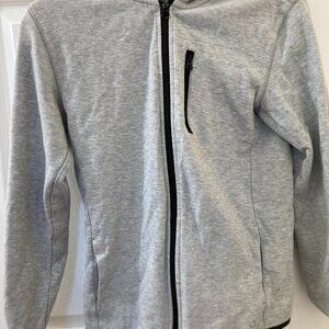 Gap fit gray zip up hoodie